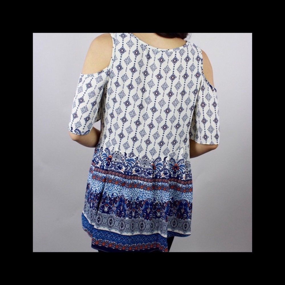 Boho Cold Shoulder Top - Picture 3 of 4